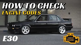 HOW TO CHECK ENGINE CODES ON A BMW E30! STOMP TEST STEP BY STEP