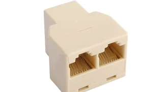 RJ45 Splitter 1 to 2 Network Ethernet Connecter adapter