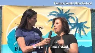 Dona Oxford Chats With Kelly Z @ the Ventura County Blues Fest 2013