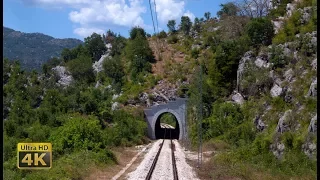 4K CABVIEW Podgorica - Niksic -- Montenegro Railways -- Pruga Podgorica - Nikšić