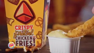 New Crispy Pretzel Chicken Fries Advertisement