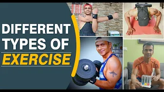 Different Types Of Exercises - Cardio, Strength Training, Flexibility, Balance And Coordination !!