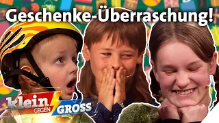 So riesig freuen sich die "Klein gegen Groß“-Kinder über ihre Geschenke