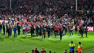 Trophy Presentation on the pitch | Wrexham are Champions.