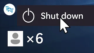 What happens if you Shut Down Windows with 6 Users?