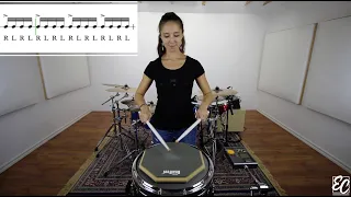 Emmanuelle Caplette Free Drum Lesson: 16th Notes Grid Accent Tap