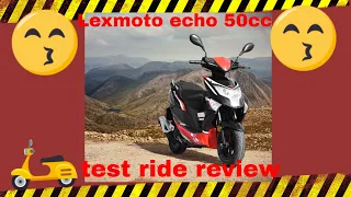 Lexmoto Echo 50cc test ride review riding reviews