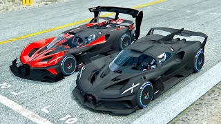 Bugatti Bolide Carbon Edition 900 Kg vs Bugatti Bolide GTR - Drag Race