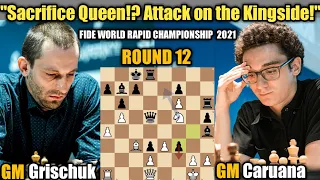 FIDE World RAPID CHAMPIONSHIP 2021 | Alexander Grischuk VS Fabiano Caruana | Round 12