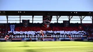 Choreo des FC Ingolstadt 04 gegen 1860 München | 3. Liga Ultras