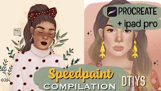 PROCREATE | IPAD PRO | speedpaint DTIYS compilation n°1 by Amy’s warehouse