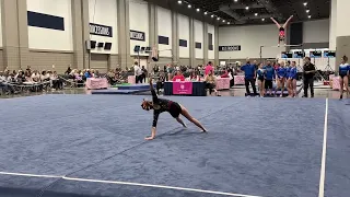 Savannah Kupets 2024 level 8, Floor, amazing job!