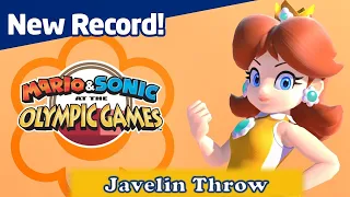 Mario and Sonic at Olympic Games Tokyo 2020 - Javelin Throw Olympic New Record by Daisy