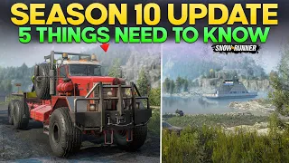 Upcoming Season 10 Update 5 Important Things in SnowRunner You Need to Know