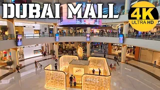 Dubai Mall 🇦🇪 World's Largest Luxury Shopping Mall [ 4K ] Walking Tour, Enjoy With Walk