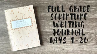 Full Grace Scripture Writing Journal Days 1-20 | Creative Faith & Co.