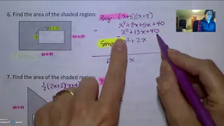 Algebra 7C Area of Shaded Region