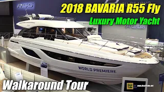 2018 Bavaria R55 Fly Motor Yacht  Walkaround - 2018 Boot Dusseldorf Boat Show