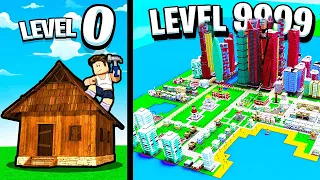 Building Max Level Skyscraper City! - Roblox Tiny Town