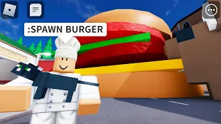 ❗️ADMIN❗️ ROBLOX Cook Burgers Memes - Trolling With Admin Powers (Funny Moments)