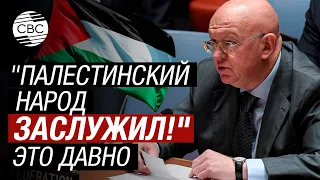 Небензя в Совбезе ООН: Палестина должна стать полноправным членом ООН!