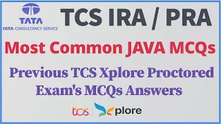 TCS JAVA MCQs |  Previous TCS IRA / PRA Exam's MCQs | 100% Common |  BrainyBeast2.0