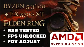 ELDEN RING RADEON SUPER RESOLUTION (RSR) TEST | RYZEN 5 3600 + RX 5700XT