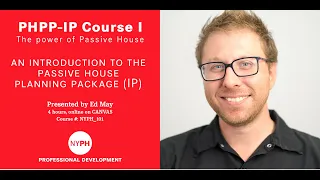 Training | An Introduction to the Passive House Planning Package (IP)