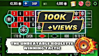 The unbeatable roulette winning tactic