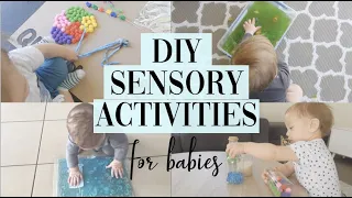 DIY Baby Sensory Ideas 6-12 Months | Messy and Clean Options