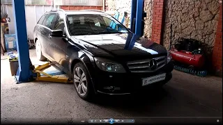 Снимаю коробку и замена масла в АКПП на Mercedes Benz C универсал W204 2,2 Мерседес Бенц 2009 1часть