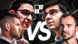 ♟️C-Squared Came To PLAY♟️Fabi & Cristian VS Anish & Danny | Team Chess Battle Highlights