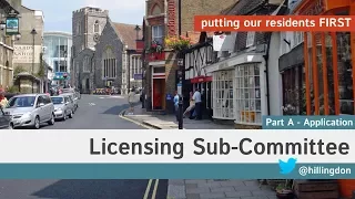 Licensing Sub-Committee - 2pm, Friday 7 July 2017 - Application