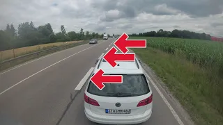 Beschleunigungsstreifen/ Autobahn/ Fahrstreifenwechsel