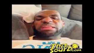 Lebron James First Instagram Video [ Champion 2 times 'Stink Don't It' UHHHHHH]