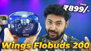 Wings Flobuds 200 Transparent Case  With 40ms Low Latency Gaming Earbuds