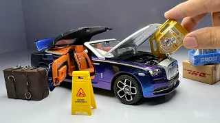 Unboxing of Rolls Royce Dawn Convertible Drop The Top Diecast Model Car