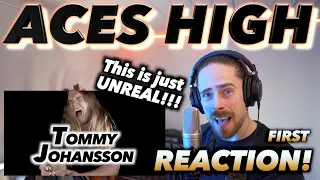 Tommy Johansson - Aces High (Iron Maiden cover) FIRST REACTION! (THIS IS JUST UNREAL!!!)