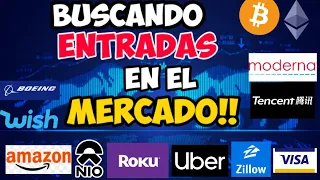 Estas Acciones  han Caído Mucho HOY!! |Hora de Comprar AMZN,MRNA,COIN,FB, ROKU, NIO,VISA, AMC Ahora