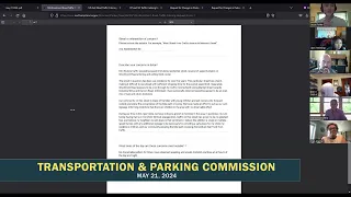 Northampton Transportation & Parking Commission 5/21/24