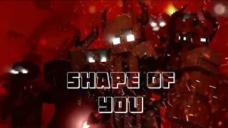 "SHAPE OF YOU"- A Minecraft Mix Video🎵