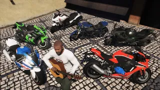 GTA 5 - Stealing Luxury Motorcycles with Franklin #02 ( GTA 5 Most Expensive Bikes )