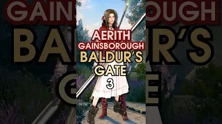 how to build AERITH GAINSBOROUGH in Baldur's Gate 3 in 1min - Cleric build #baldursgate3 #shorts