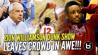 Zion Williamson Dunk Show Leaves Crowd in Awe! 35/8 in Front of Roy Williams!