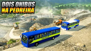 DOIS ONIBUS ESCOLAR LEVANDO FUNCIONARIOS PARA PEDREIRA!! EURO TRUCK SIMULATOR 2 MOD BUS - G920