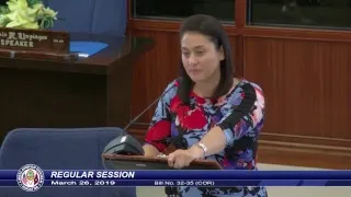 35th Guam Legislature Regular Session March 26, 2019 1:30pm Pt.1
