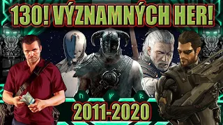 130! Významných her z let 2011-2020