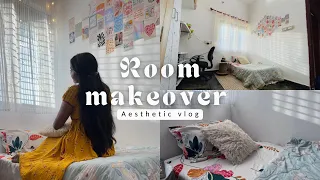 Aesthetic room makeover 🦋|| *simple budget friendly * || *small room *