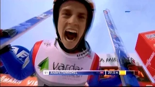 Ski Jumping New World Record ᴴᴰ ● Anders Fannemel 251,5 meters ● WC Vikersund 15.02.2015