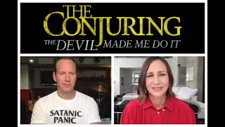 Patrick Wilson and Vera Farming talk The Conjuring: The Devil Made Me Do It and 80s Horror Films